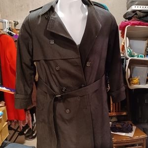 London Fog trench coat with belt and zip out lining black